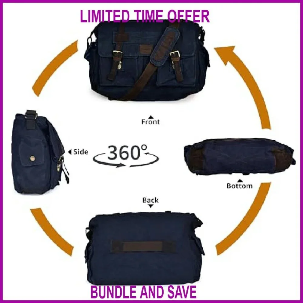 Canvas Messenger Bag 16